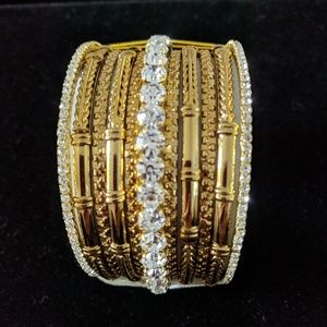 FINAL!! Amrita Singh gold Bangle bracelets